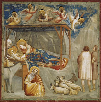 1Giotto di Bondone No. 17 Scenes from the Life of Christ 1. Nativity Birth of Jesus WGA09193