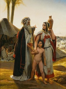AGAR Hagar is sent into the desert Emile Jean-Horace Vernet