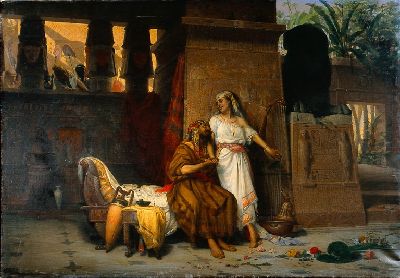 Muzzioli Abramo e Sara alla corte del faraone