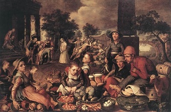 Pieter Aertsen Cristo e ladultera 1559 Museo Städel Francoforte Public Domain 