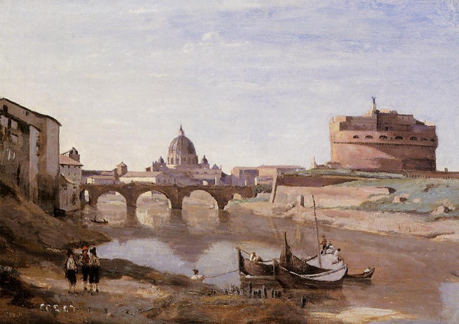 Corot Rome Castle Sant-Angelo