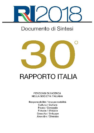 Eurispes Rapporto Italia 2018